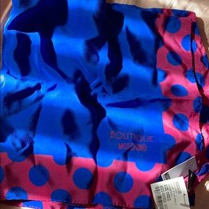 NWT boutique Moschino silk scarf